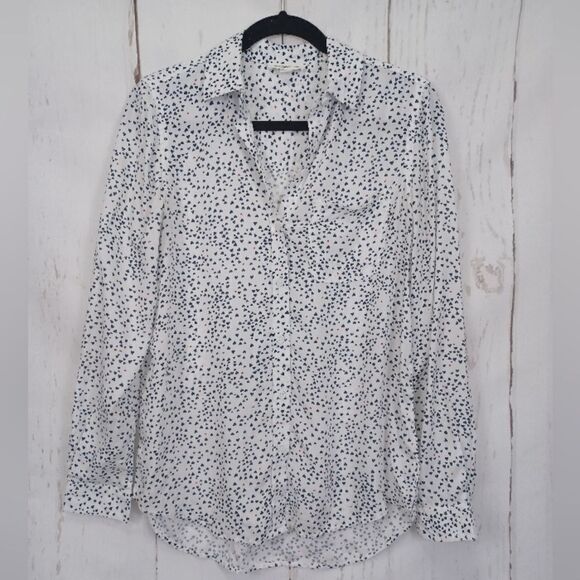 ‼️final must bundle‼️ Beachlunchlounge Shirt Button Down Heart Print - Picture 1 of 8